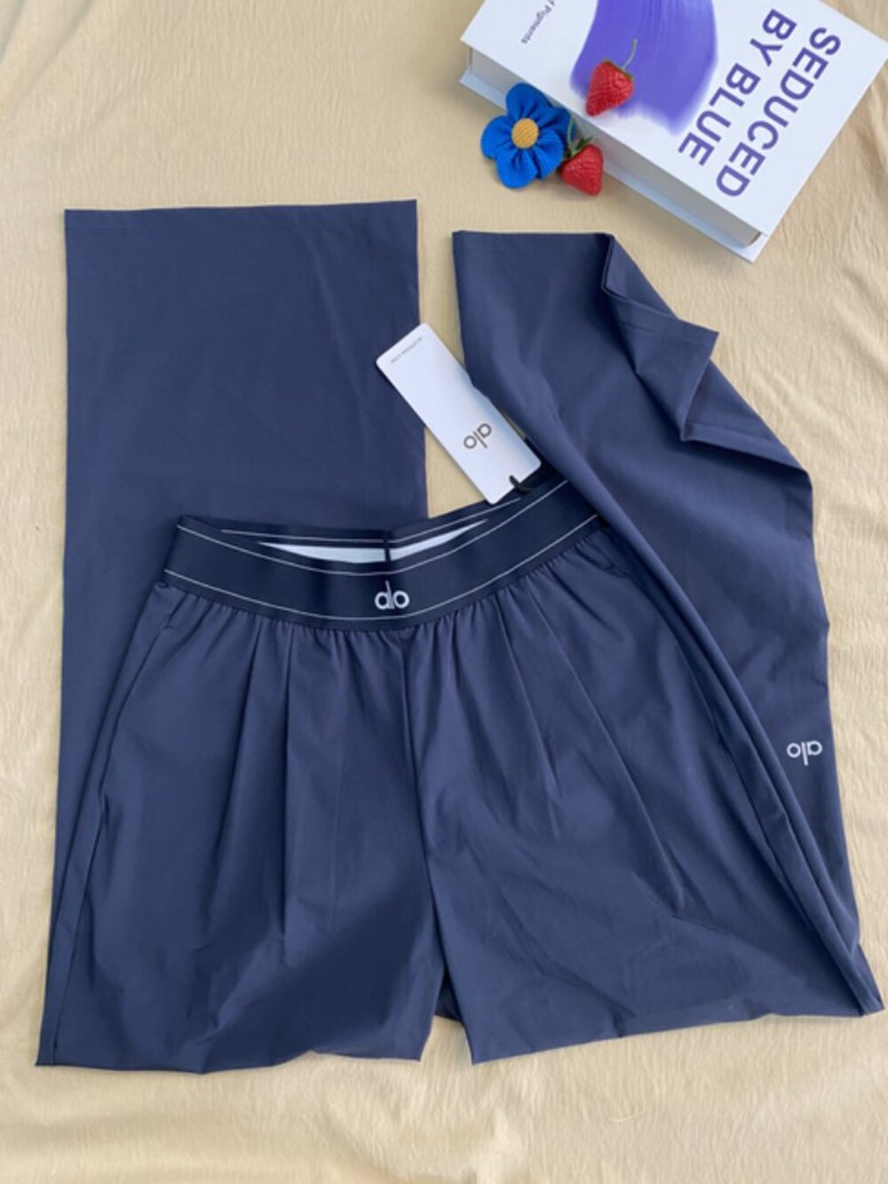 Navy Blue🌺ALO Yoga Suit Up Wide Leg Trouser Versatile💃Regular,Brand new - Picture 6 of 8